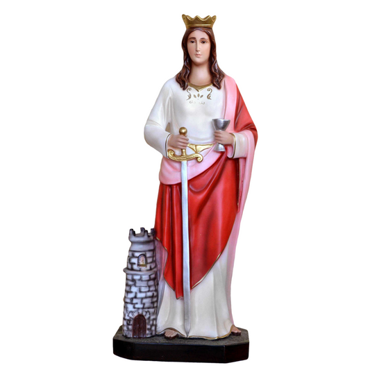 Statua Santa Barbara 85 cm in Resina