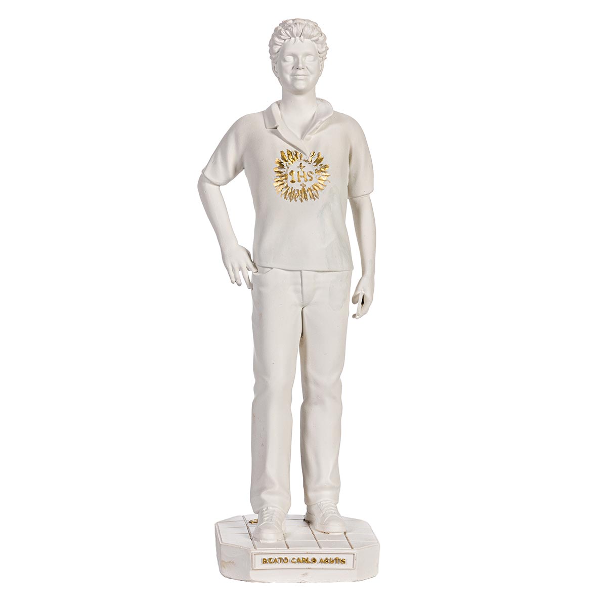 Statua San Carlo Acutis 30 cm in Resina Piena
