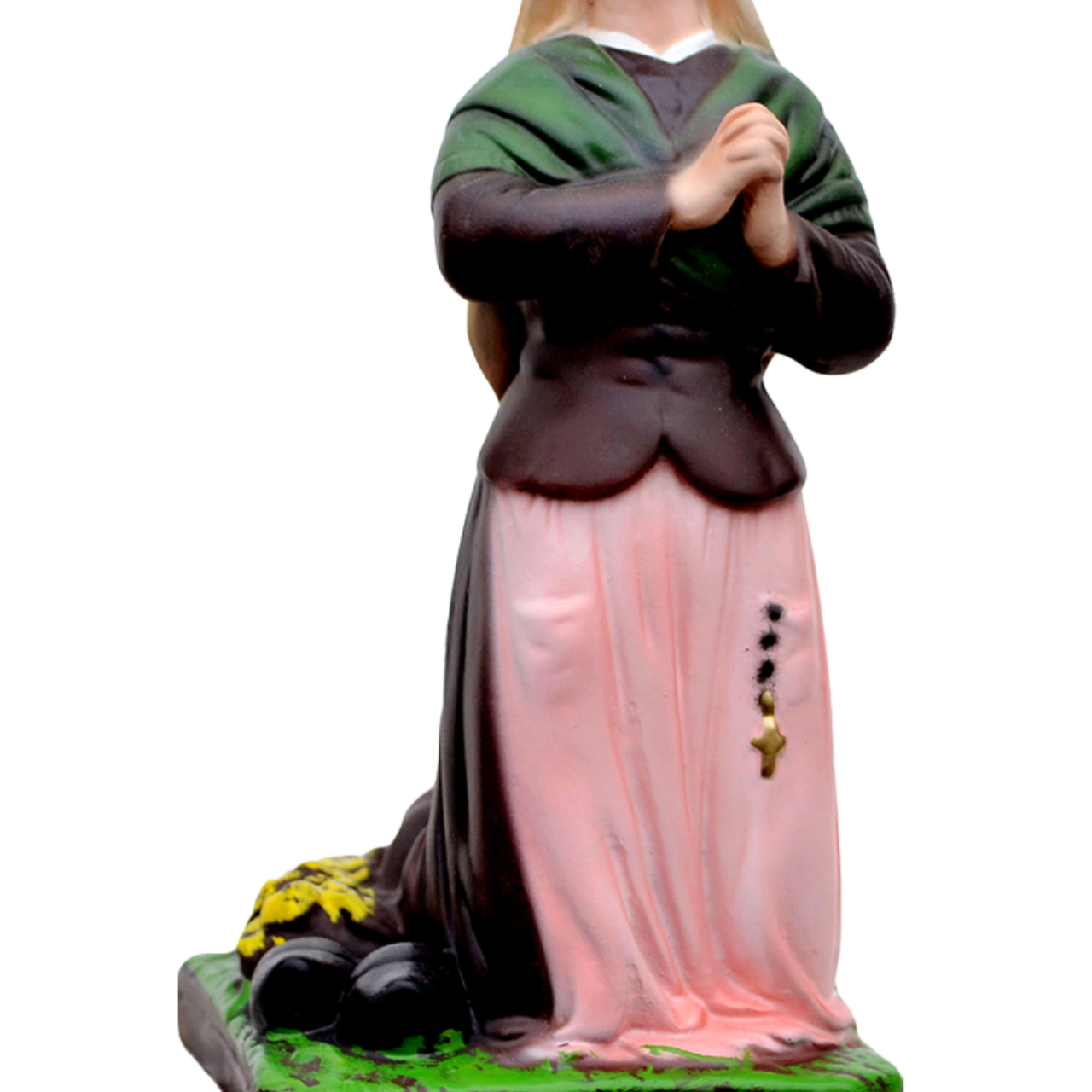 Statua Santa Bernadette 23 cm in Resina Piena