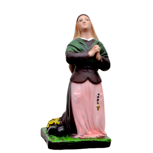Statua Santa Bernadette 23 cm in Resina Piena