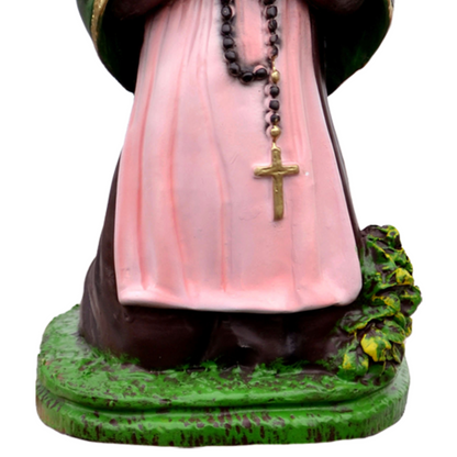 Statua Santa Bernadette 25 cm in Resina Piena