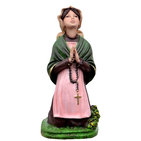 Statua Santa Bernadette 25 cm in Resina Piena