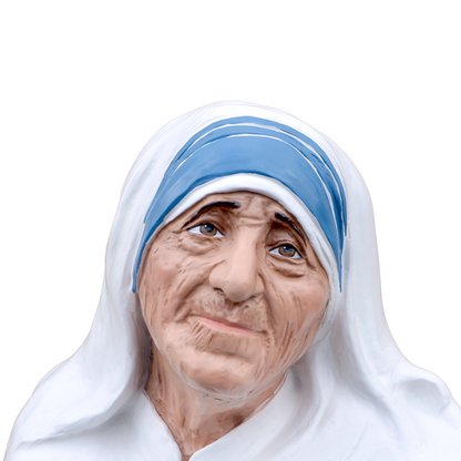 Statua Busto Santa Madre Teresa di Calcutta 35 cm in Vetroresina