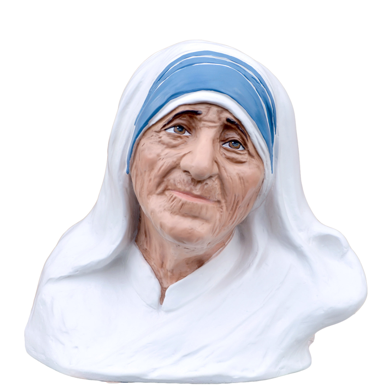 Statua Busto Santa Madre Teresa di Calcutta 35 cm in Vetroresina
