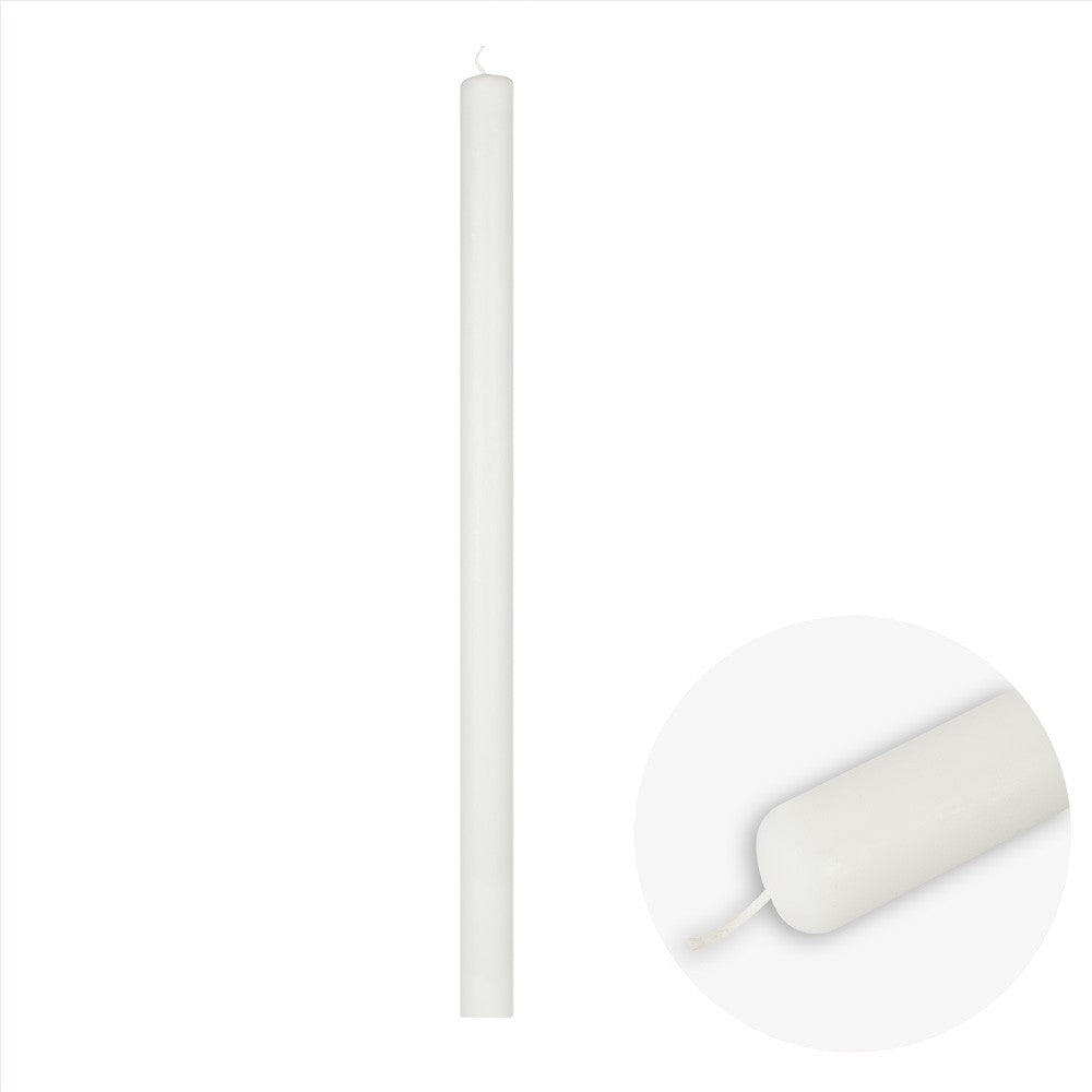 Cartone Candele Votive Bianche per Flambeaux 1,3 cm x 27 cm 10 Kg