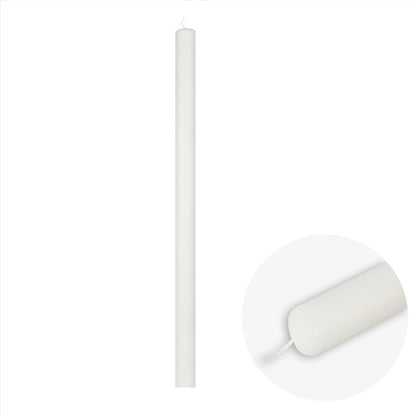 Cartone Candele Votive Bianche per Flambeaux 1,3 cm x 27 cm 10 Kg