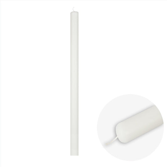 Cartone Candele Votive Bianche per Flambeaux 1,5 cm x 27 cm 10 Kg