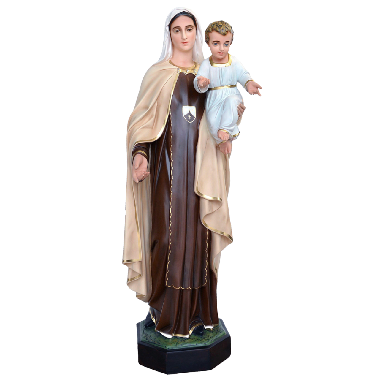 Statua Madonna del Carmine 100 cm in Resina