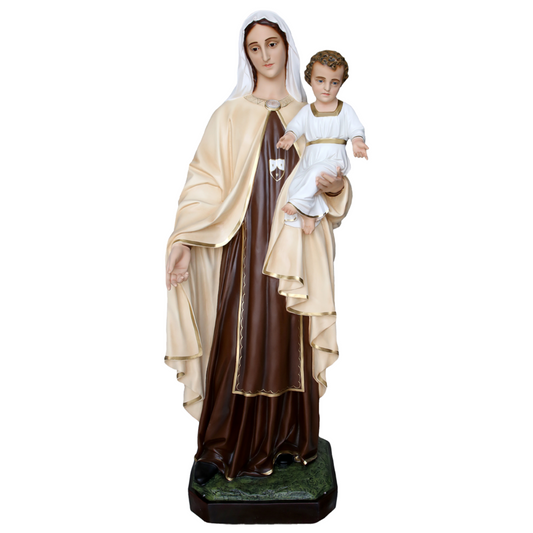 Statua Madonna del Carmine 160 cm in Vetroresina