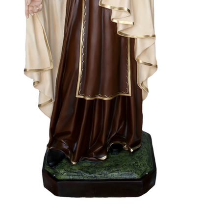 Statua Madonna del Carmine 160 cm in Vetroresina