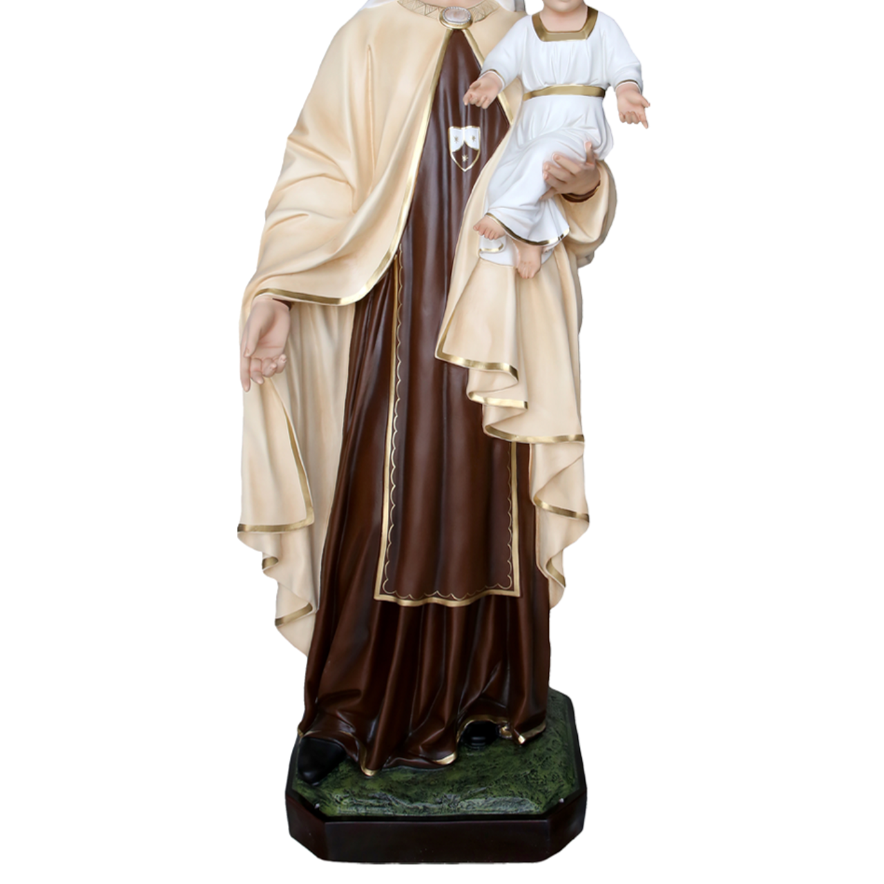 Statua Madonna del Carmine 160 cm in Vetroresina