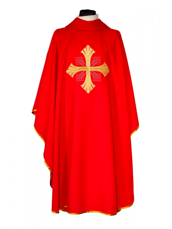 Casula Ricamata Croce in Poliestere
