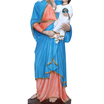 Statua Madonna con Bambino 65 cm in Resina