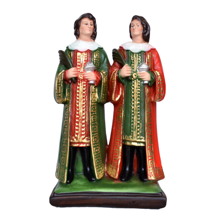 Statue Santi San Cosma e Damiano 25 in Resina Piena
