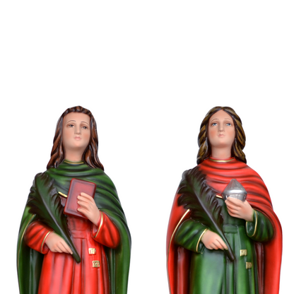 Statue Santi San Cosma e Damiano 60 in Resina