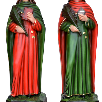 Statue Santi San Cosma e Damiano 60 in Resina