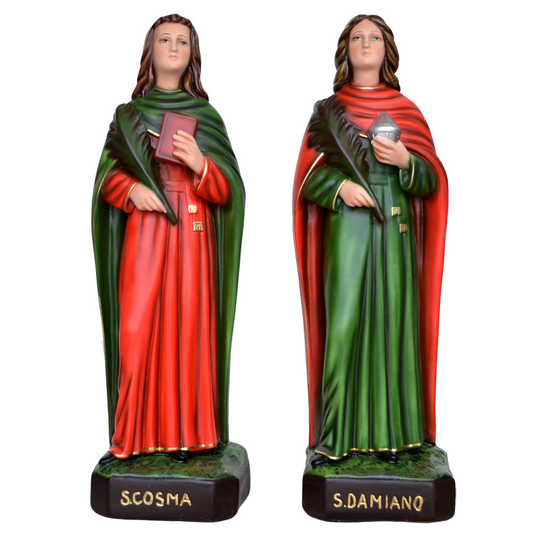 Statue Santi San Cosma e Damiano 60 in Resina