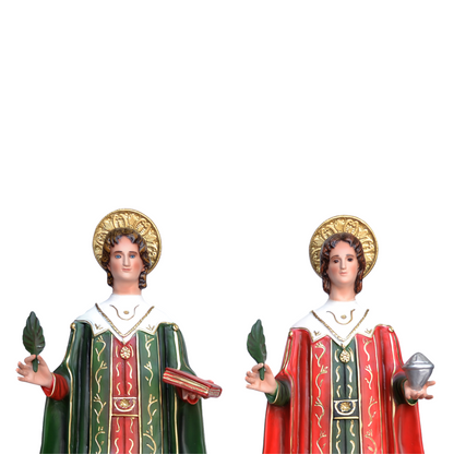Statue Santi San Cosma e Damiano 80 in Vetroresina