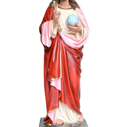 Statua Gesù Cristo Re 160 cm in Vetroresina
