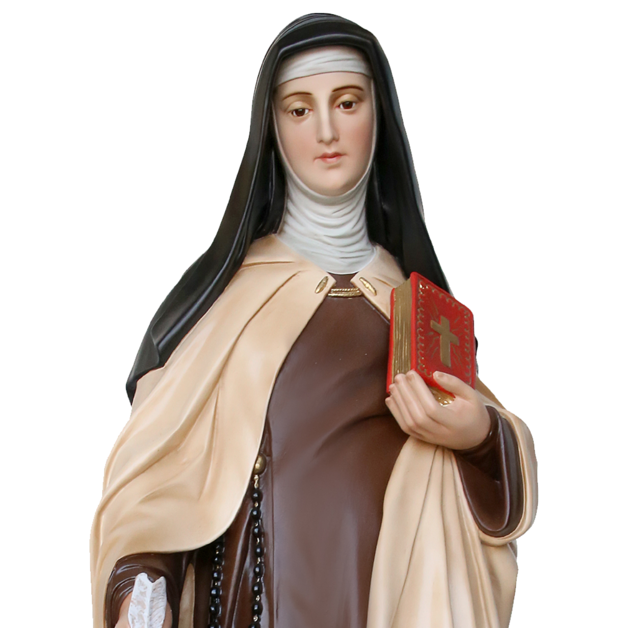 Statua Santa Teresa D'Avila 100 cm in Vetroresina