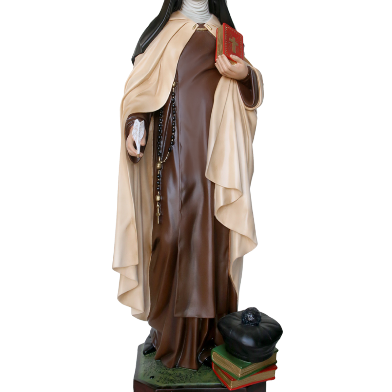 Statua Santa Teresa D'Avila 100 cm in Vetroresina