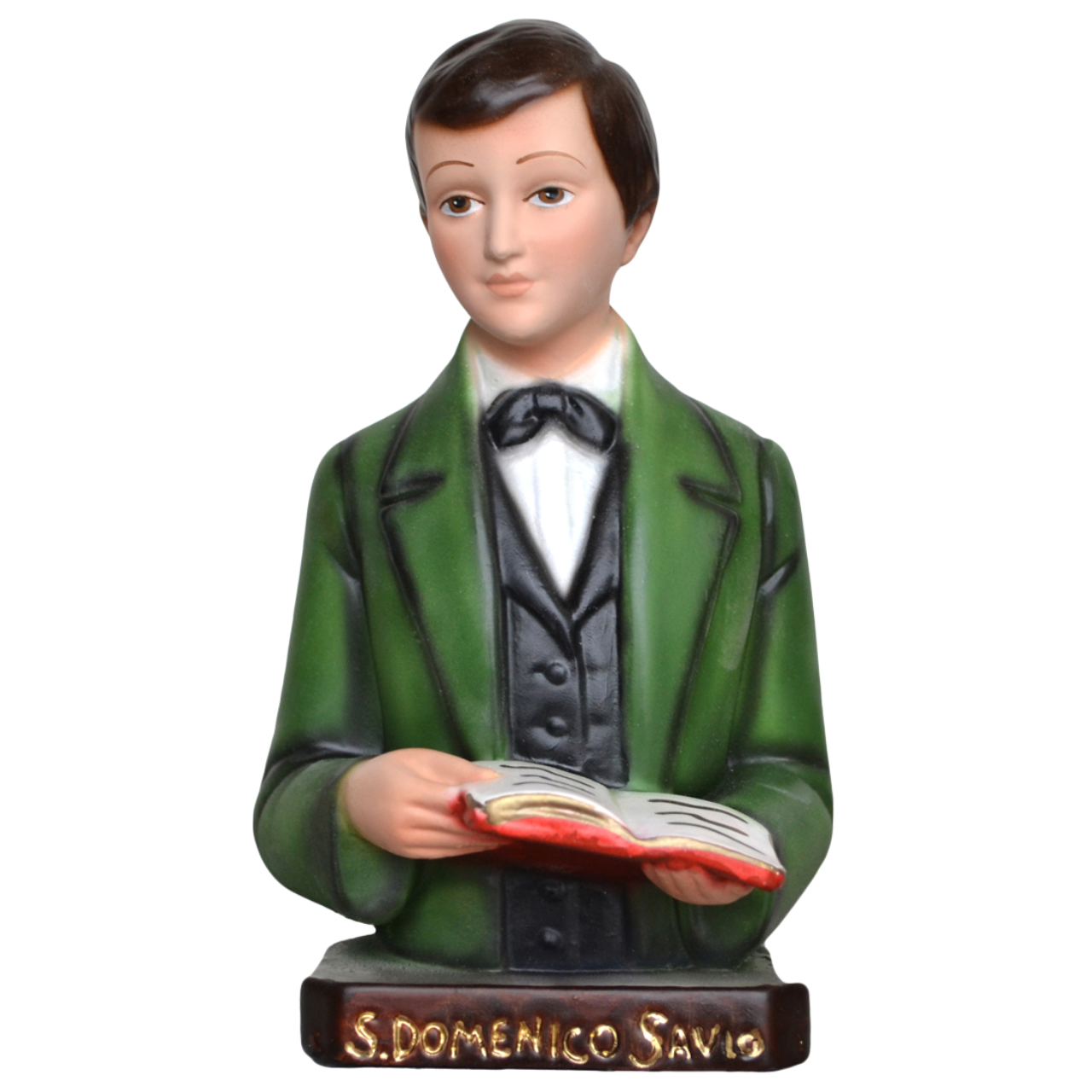 Statua San Domenico Savio Busto 18 cm in Resina Piena