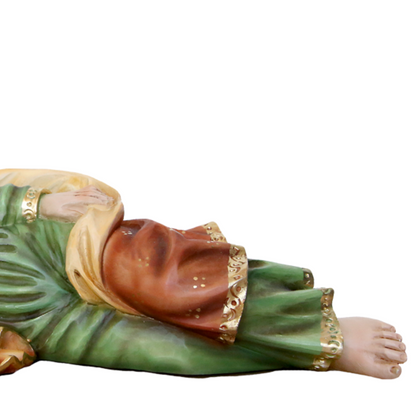 Statua San Giuseppe Dormiente 20 cm in Resina Piena