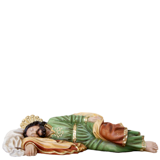 Statua San Giuseppe Dormiente 20 cm in Resina Piena