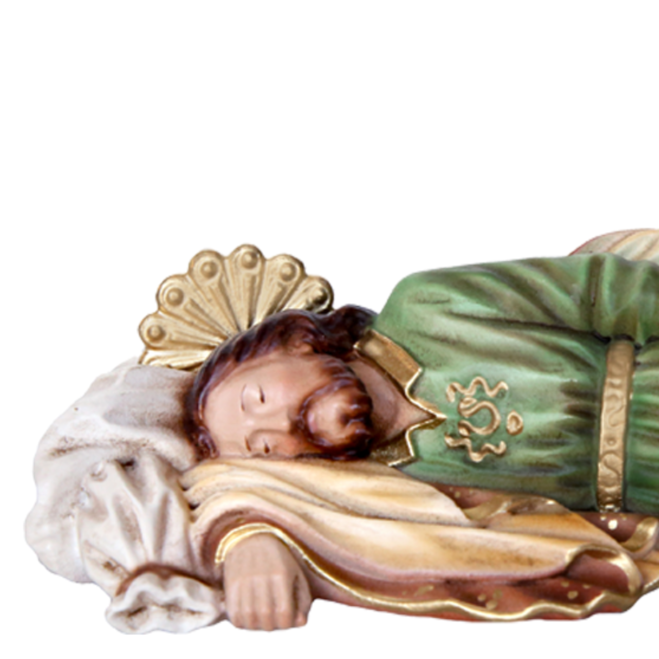 Statua San Giuseppe Dormiente 30 cm in Resina Piena