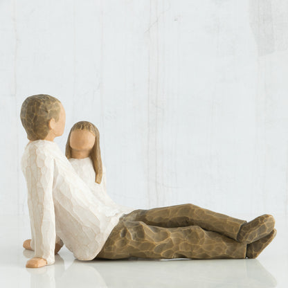 Statuetta Willow Tree 26031 Padre e Figlia 11,5 Centimetri