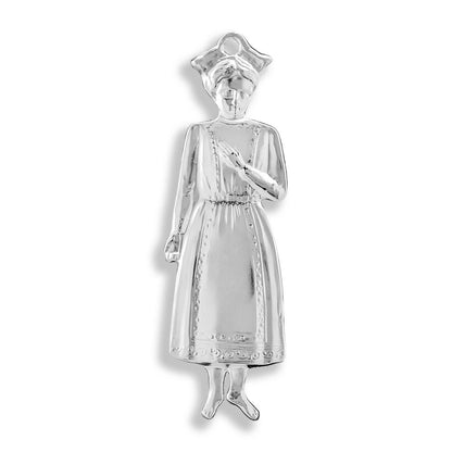 Ex Voto in Metallo per Grazia Ricevuta Bambina in Piedi 15 Centimetri