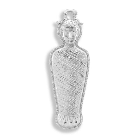 Ex Voto in Metallo per Grazia Ricevuta Bambino in Fasce 15 Centimetri