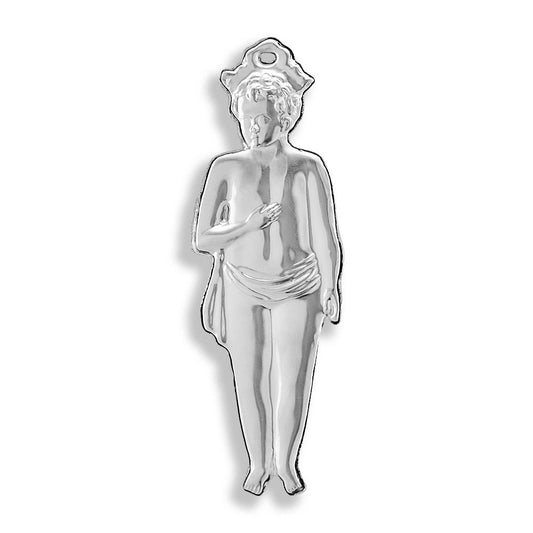 Ex Voto in Metallo per Grazia Ricevuta Bambino in Piedi 15 Centimetri