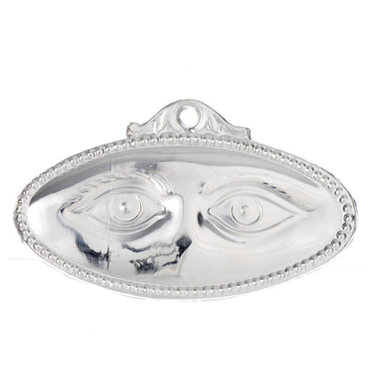 Ex Voto in Metallo per Grazia Ricevuta Occhi 8,5 × 4,5 Centimetri