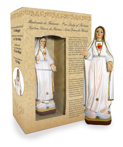 Statuetta in Confezione Regalo Madonna di Fatima 12 Centimetri