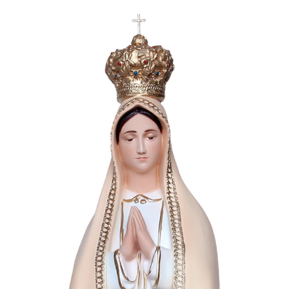 Statua Madonna Fatima con Colombe 100 cm in Resina