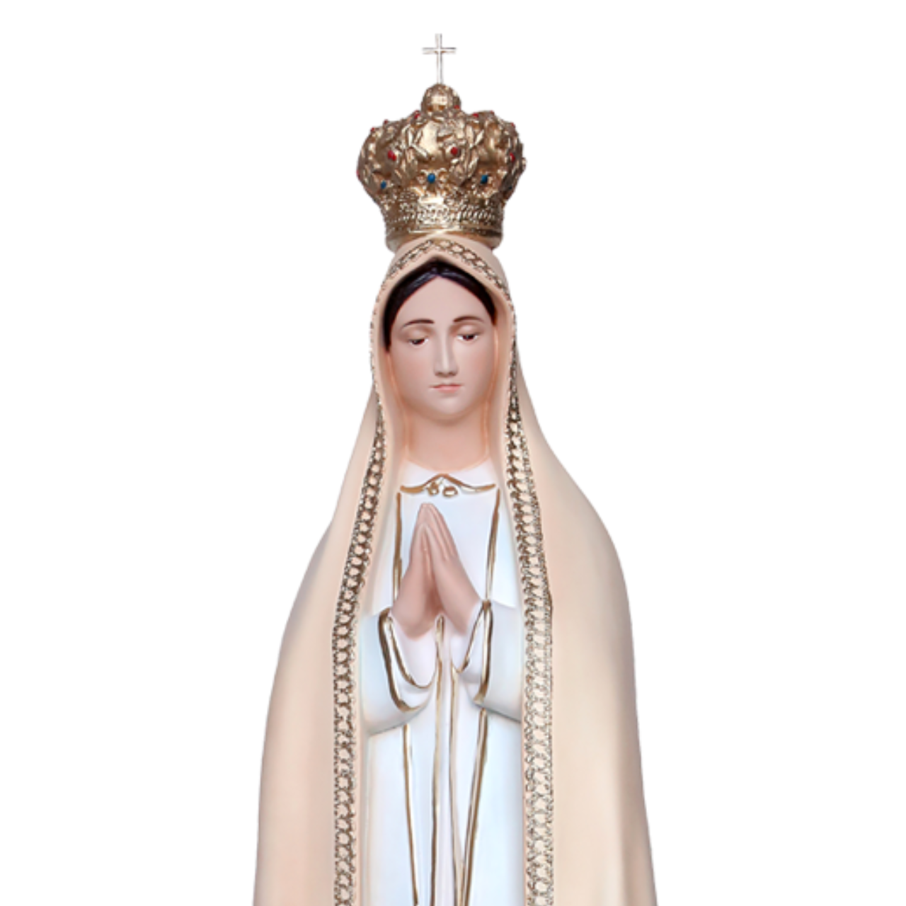 Statua Madonna Fatima con Colombe 100 cm in Resina
