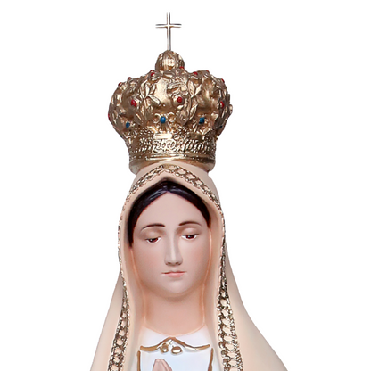 Statua Madonna Fatima con Colombe 100 cm in Resina