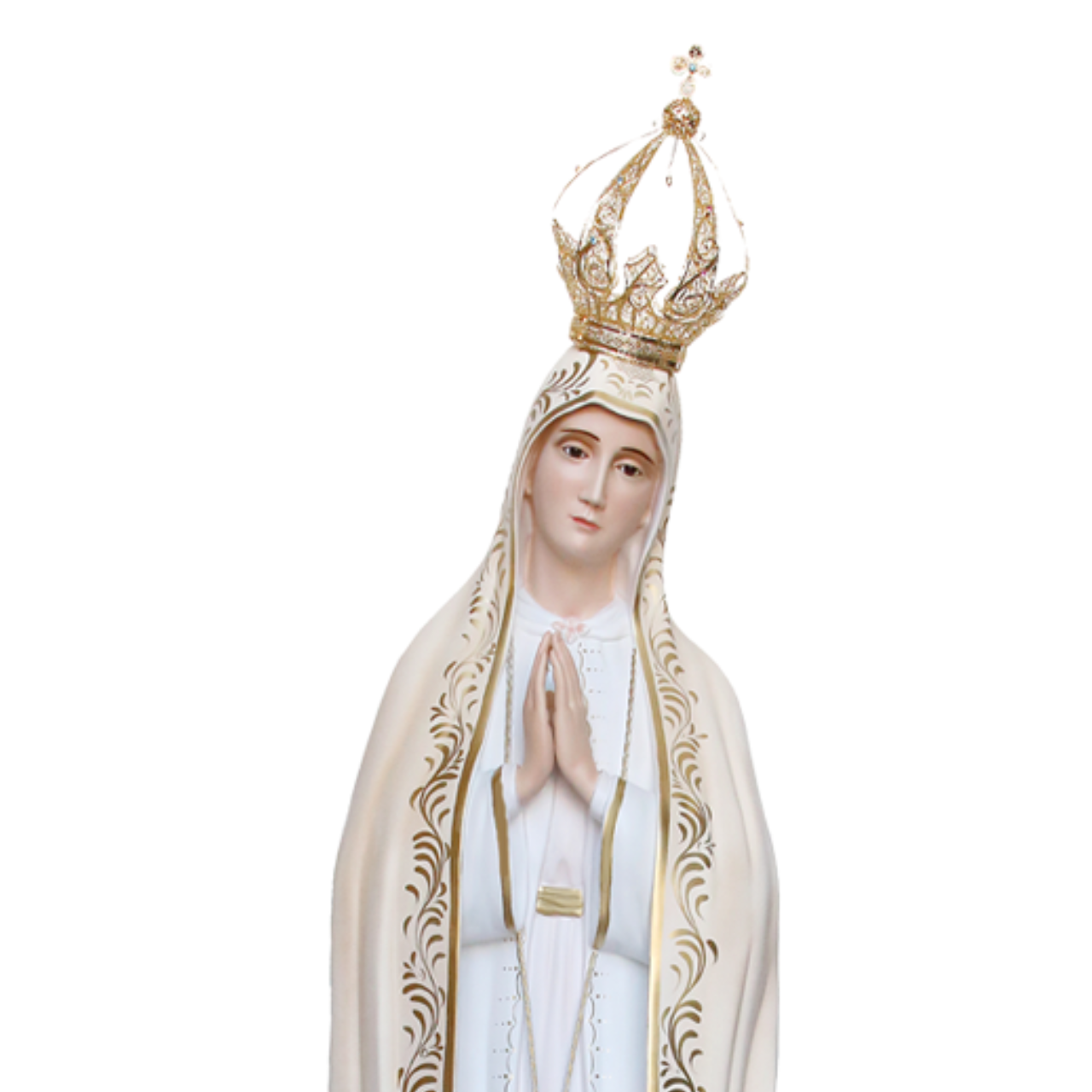 Statua Madonna Fatima con Corona 180 cm in Vetroresina
