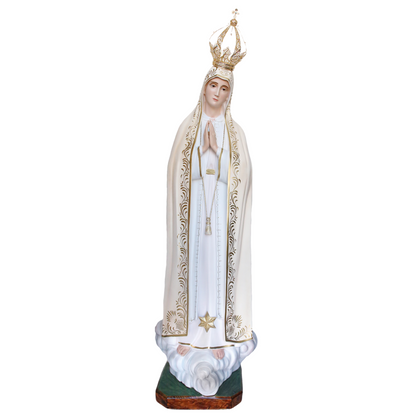 Statua Madonna Fatima con Corona 180 cm in Vetroresina