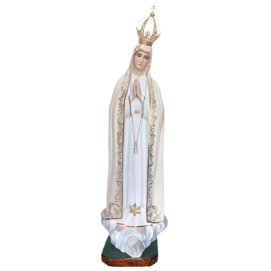Statua Madonna Fatima con Corona 180 cm in Vetroresina