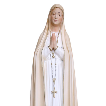 Statua Madonna Fatima 35 cm in Resina Piena