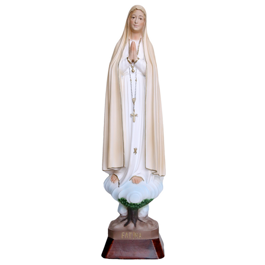 Statua Madonna Fatima 35 cm in Resina Piena