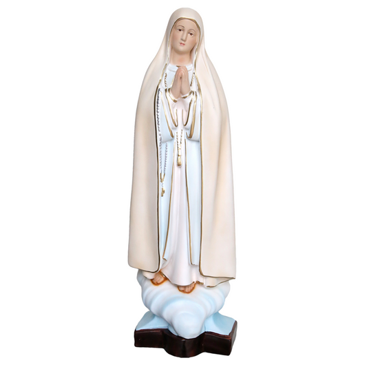 Statua Madonna Fatima 37 cm in Resina
