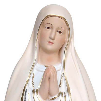 Statua Madonna Fatima 37 cm in Resina