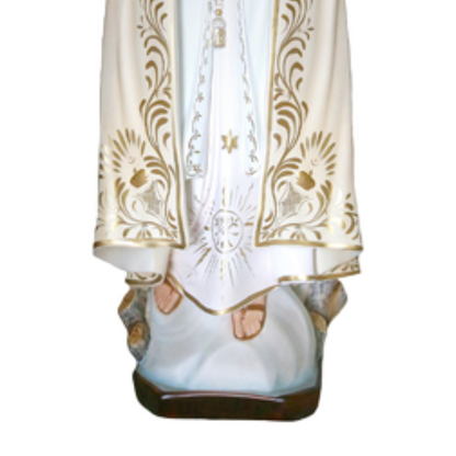 Statua Madonna Fatima Decoro Ricco 85 cm in Resina