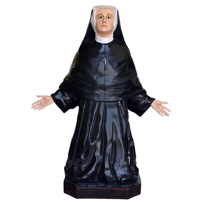Statua Santa Faustina Kowlaska 125 cm in Vetroresina