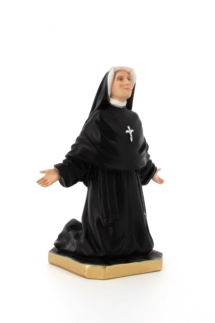 Statua Santa Faustina Kowlaska 22 cm in Resina Piena