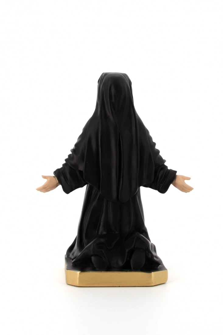Statua Santa Faustina Kowlaska 22 cm in Resina Piena