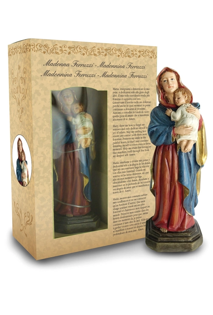 Statuetta in Confezione Regalo Madonna Ferruzzi 12 Centimetri